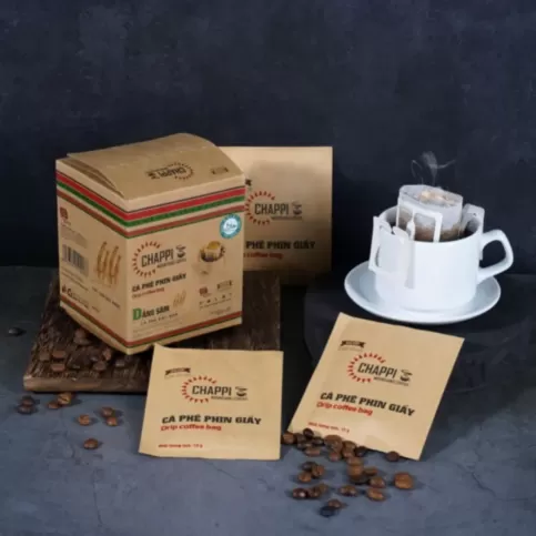 Chappi Specialty Drip Bag Coffee Mix with Ginseng - Chappi Cà Phê Đặc Sản Nhân Sâm Túi Lọc